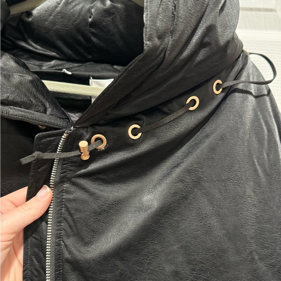 Lattelier “Midi Length Puffer Jacket” Black Size L - Picture 2 of 7